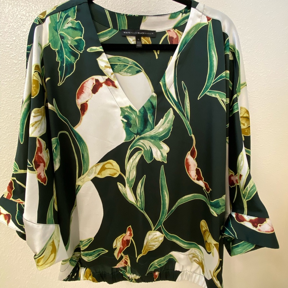 White House Black Market Kimono/Batwing Top